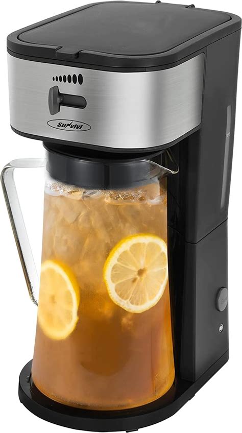 Iced tea maker amazon - My sister is an iced tea drinker. Every time she comes over she like a pot of fresh brewed iced tea. My last Mr. Coffee iced tea maker lasted at least 20 years but I recently went to get something from an inside shelf and it when I went to lift something else out of the fridge, the shelf fell and what I was reaching for fell along with my iced tea pitcher and they both broke and spilled. 